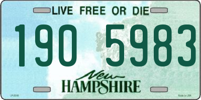 NH license plate 1905983