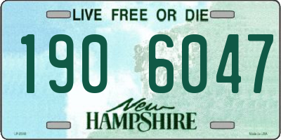 NH license plate 1906047