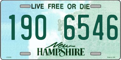 NH license plate 1906546