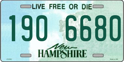 NH license plate 1906680