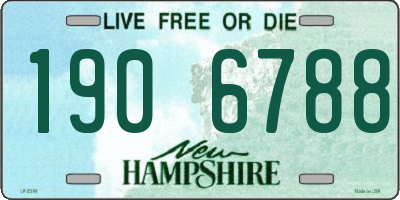 NH license plate 1906788
