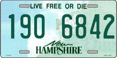 NH license plate 1906842