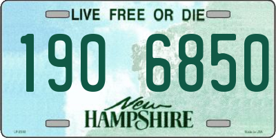 NH license plate 1906850