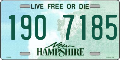 NH license plate 1907185