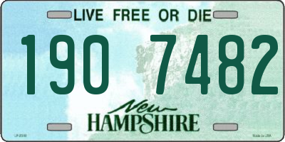 NH license plate 1907482