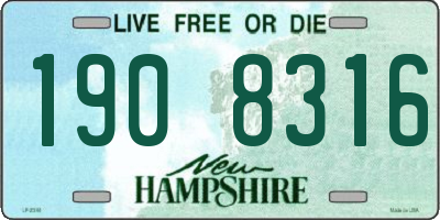 NH license plate 1908316