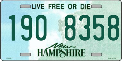 NH license plate 1908358
