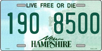 NH license plate 1908500