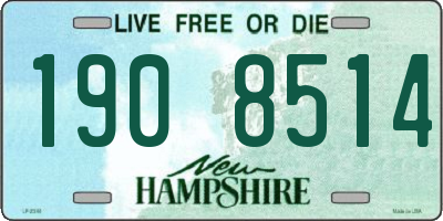 NH license plate 1908514