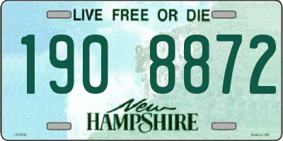 NH license plate 1908872