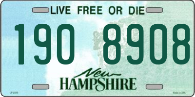 NH license plate 1908908