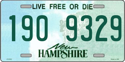 NH license plate 1909329