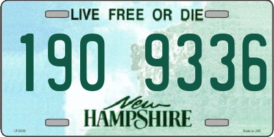NH license plate 1909336