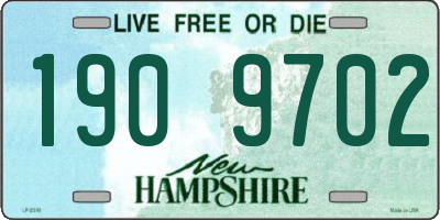 NH license plate 1909702