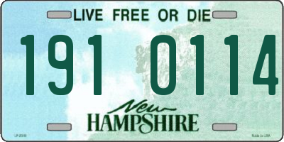 NH license plate 1910114