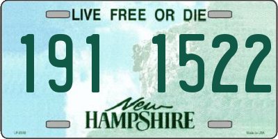 NH license plate 1911522