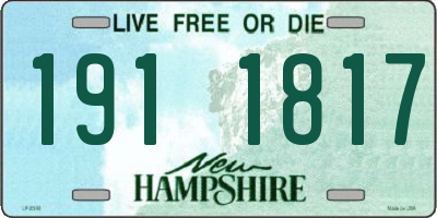 NH license plate 1911817