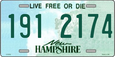 NH license plate 1912174