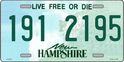 NH license plate 1912195