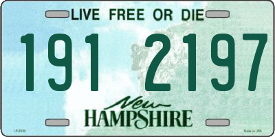 NH license plate 1912197