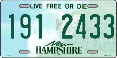 NH license plate 1912433