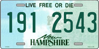 NH license plate 1912543
