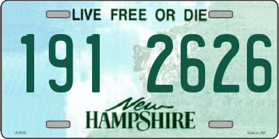 NH license plate 1912626