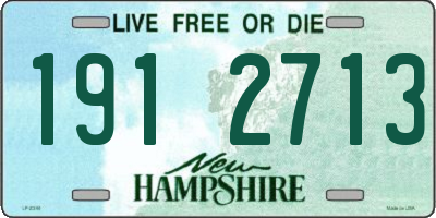 NH license plate 1912713
