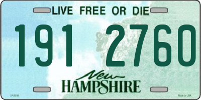 NH license plate 1912760