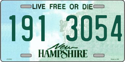 NH license plate 1913054