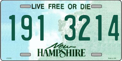 NH license plate 1913214