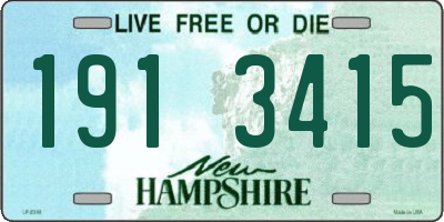 NH license plate 1913415