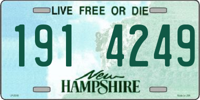 NH license plate 1914249