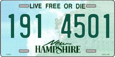 NH license plate 1914501