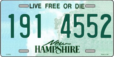 NH license plate 1914552