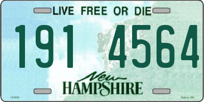 NH license plate 1914564