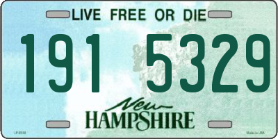 NH license plate 1915329