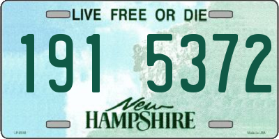 NH license plate 1915372