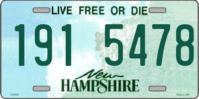 NH license plate 1915478
