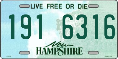 NH license plate 1916316