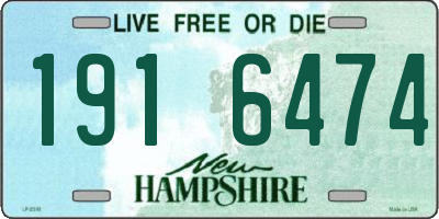 NH license plate 1916474