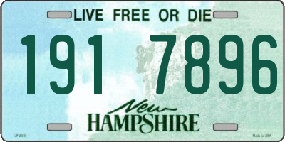 NH license plate 1917896