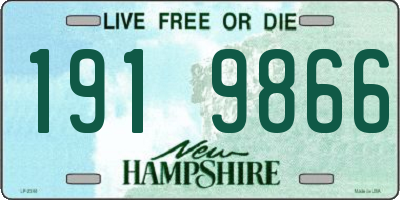 NH license plate 1919866