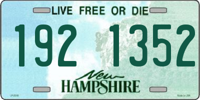 NH license plate 1921352
