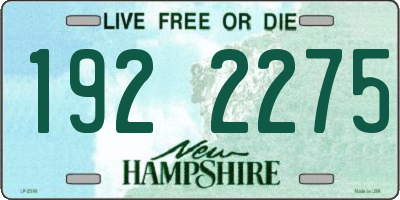 NH license plate 1922275