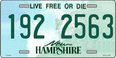 NH license plate 1922563