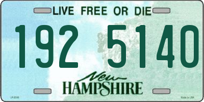 NH license plate 1925140