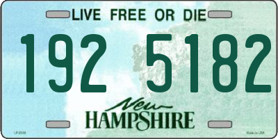 NH license plate 1925182