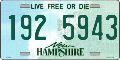 NH license plate 1925943