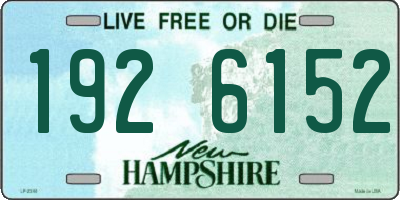 NH license plate 1926152